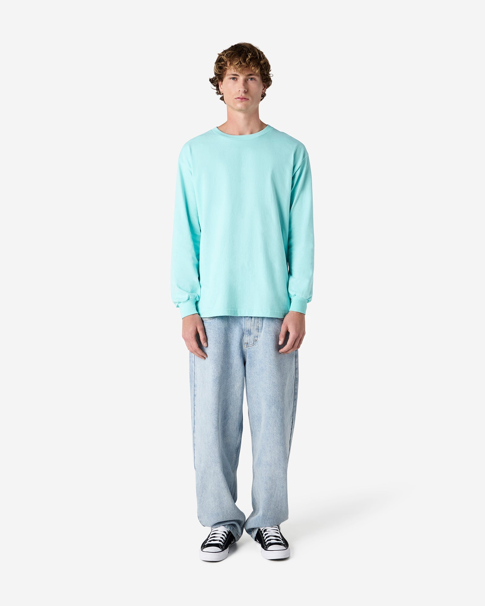 1304 American Apparel Heavyweight Cotton Unisex Long Sleeve T-Shirt
