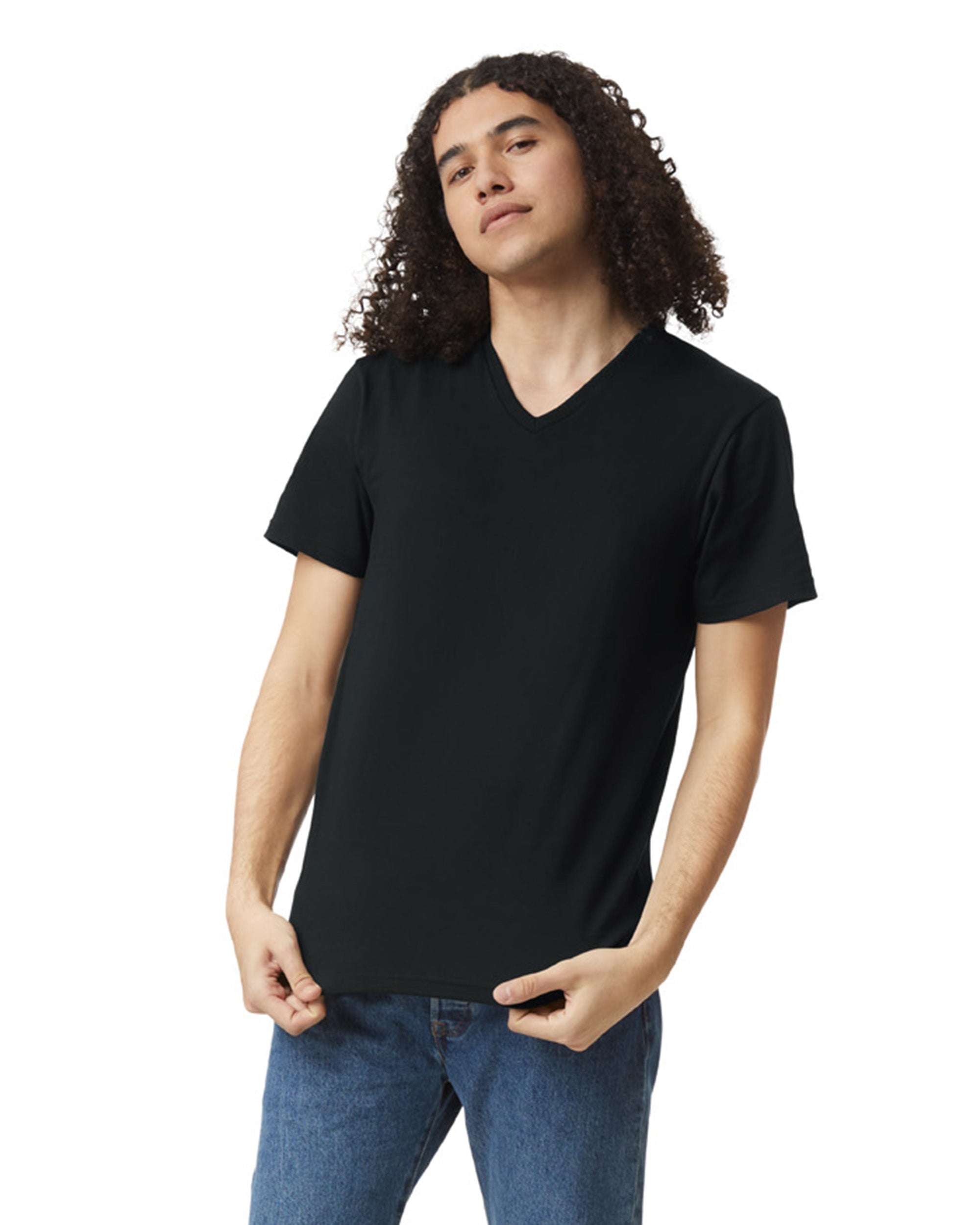 2006CVC American Apparel CVC Unisex V-neck T-shirt