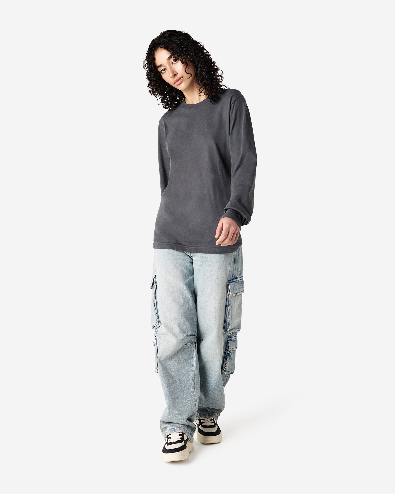 2007 American Apparel Cotton Long Sleeve Fine Jersey T-shirt