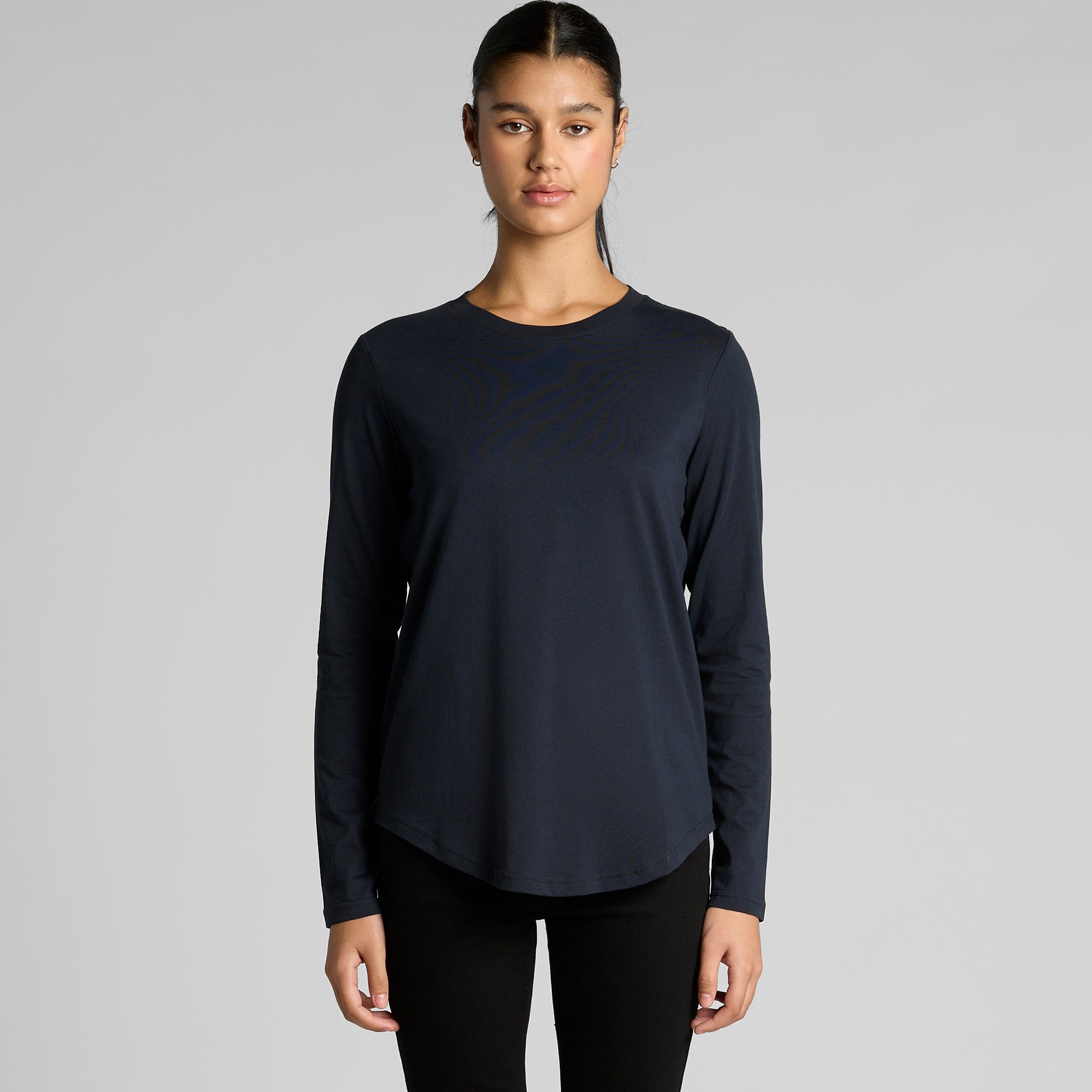 4021 WOS MAPLE CURVE LS TEE