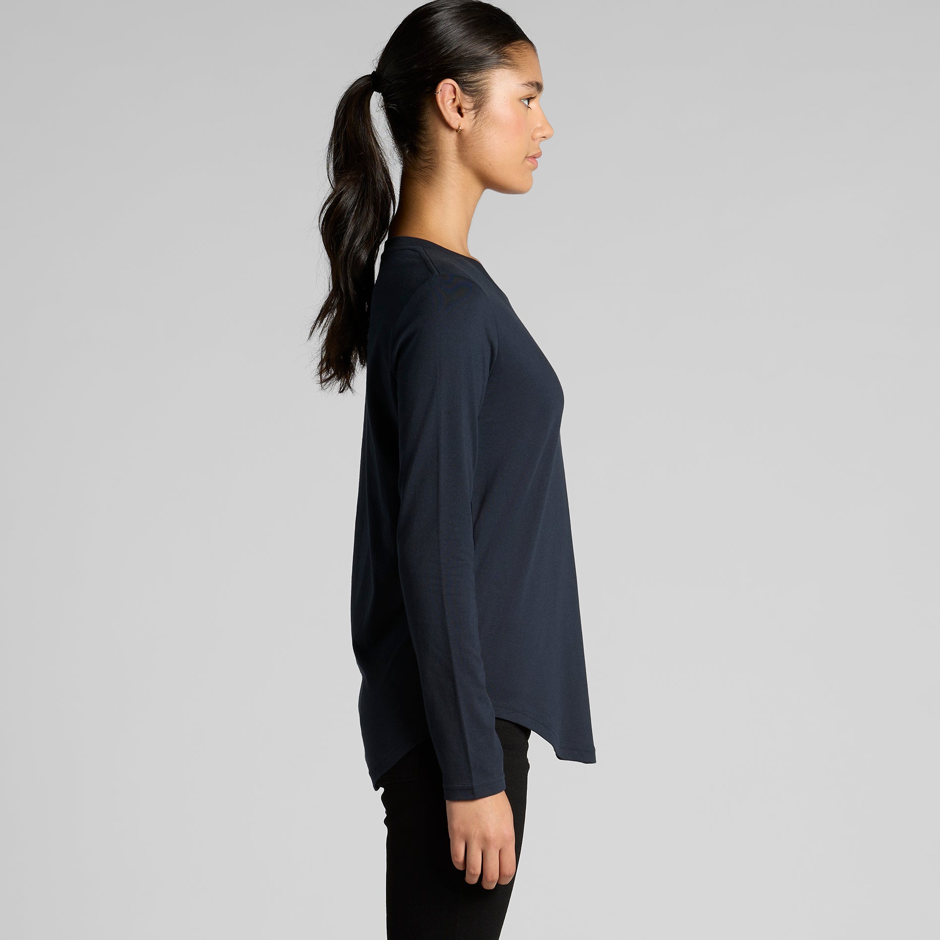 4021 WOS MAPLE CURVE LS TEE