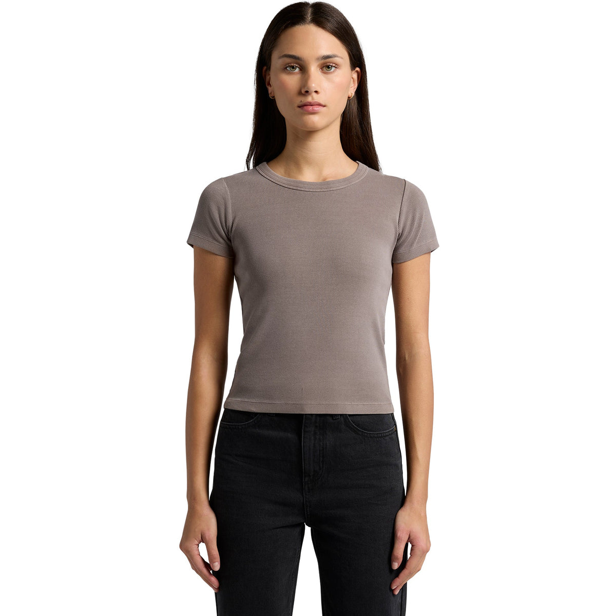4036 WOS FADED ORGANIC RIB TEE