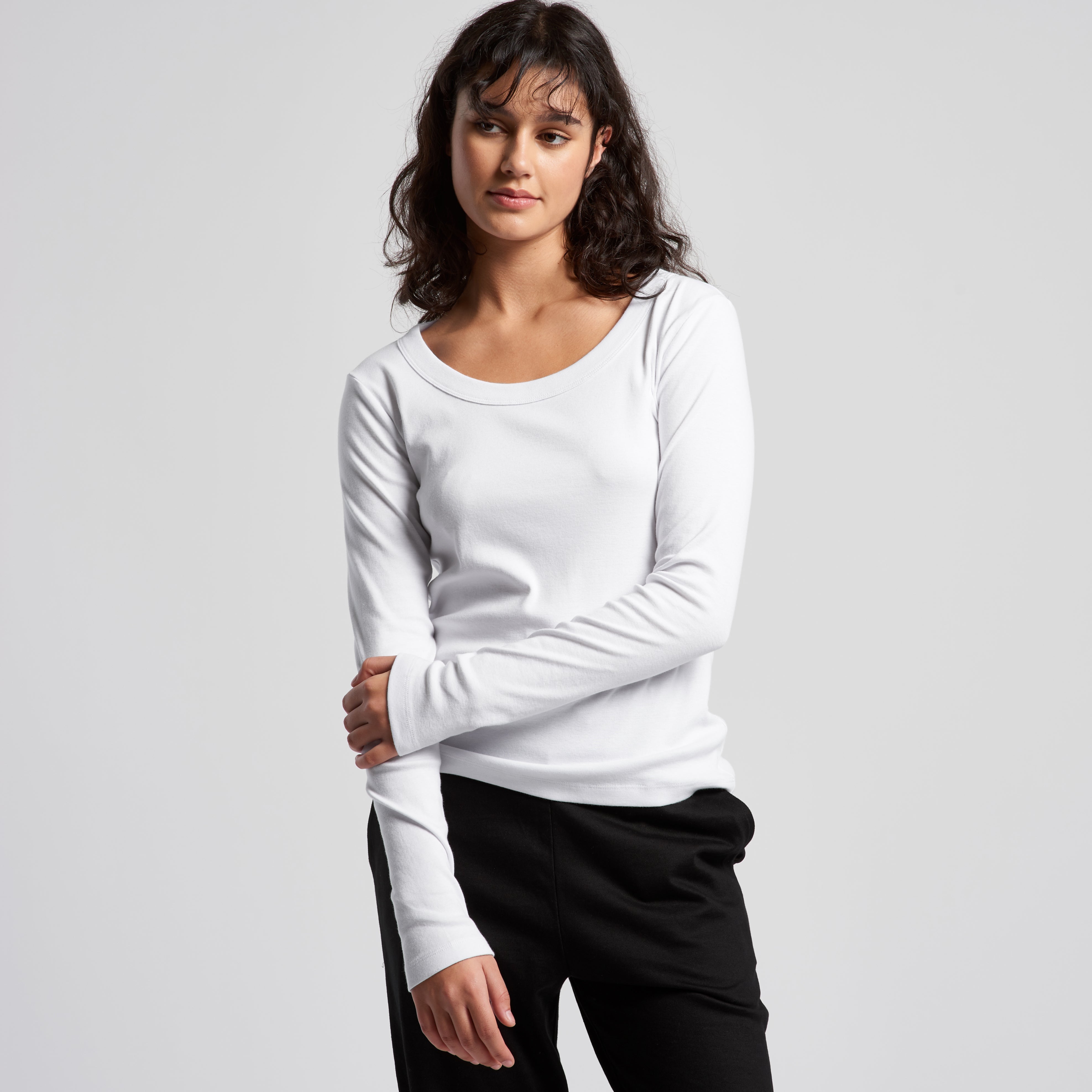 4075 ORGANIC RIB LS TEE
