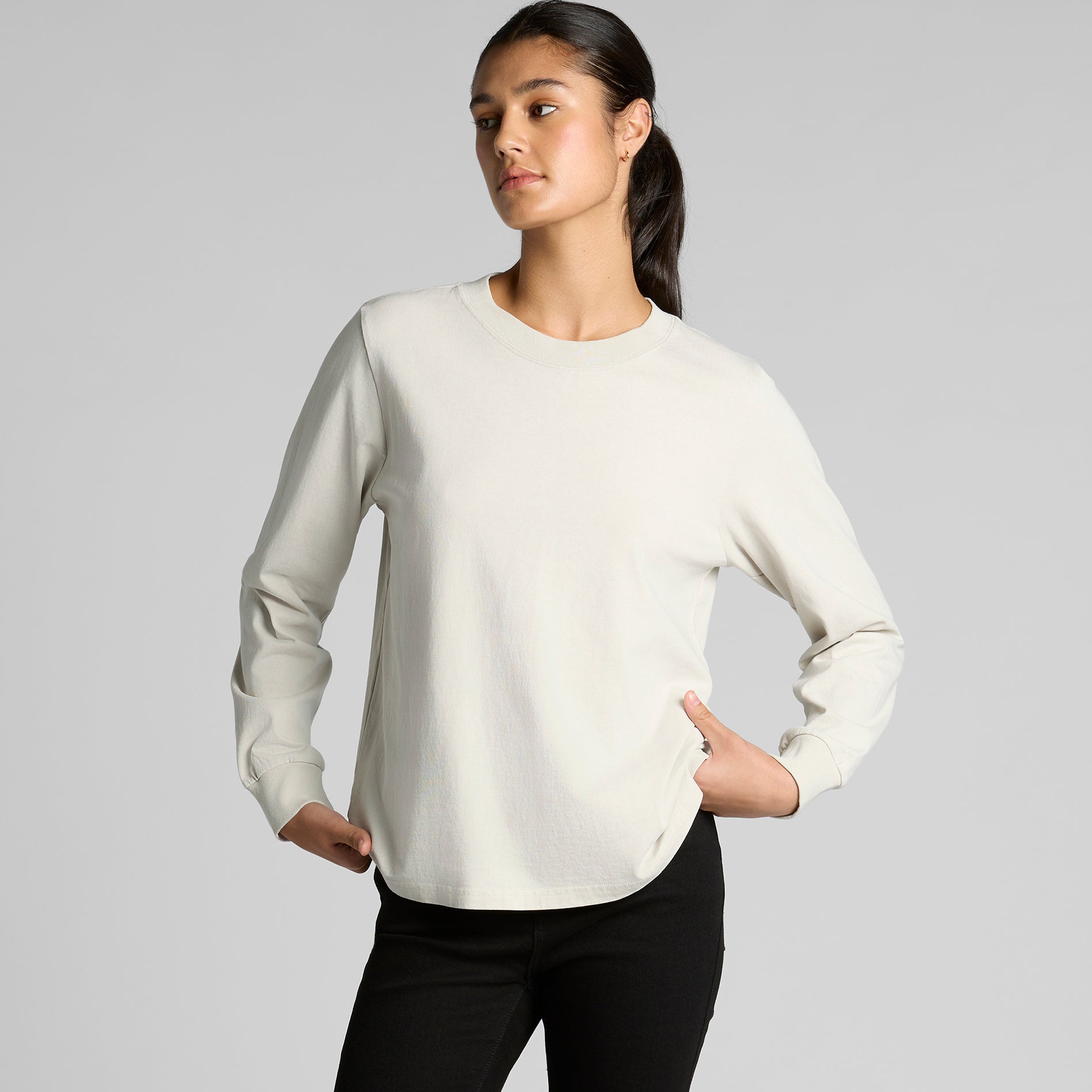 4083 WOS HEAVY FADED LS TEE