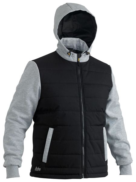 Bisley Flex & Move™ Contrast Puffer Fleece Hooded Jacket - BJ6944