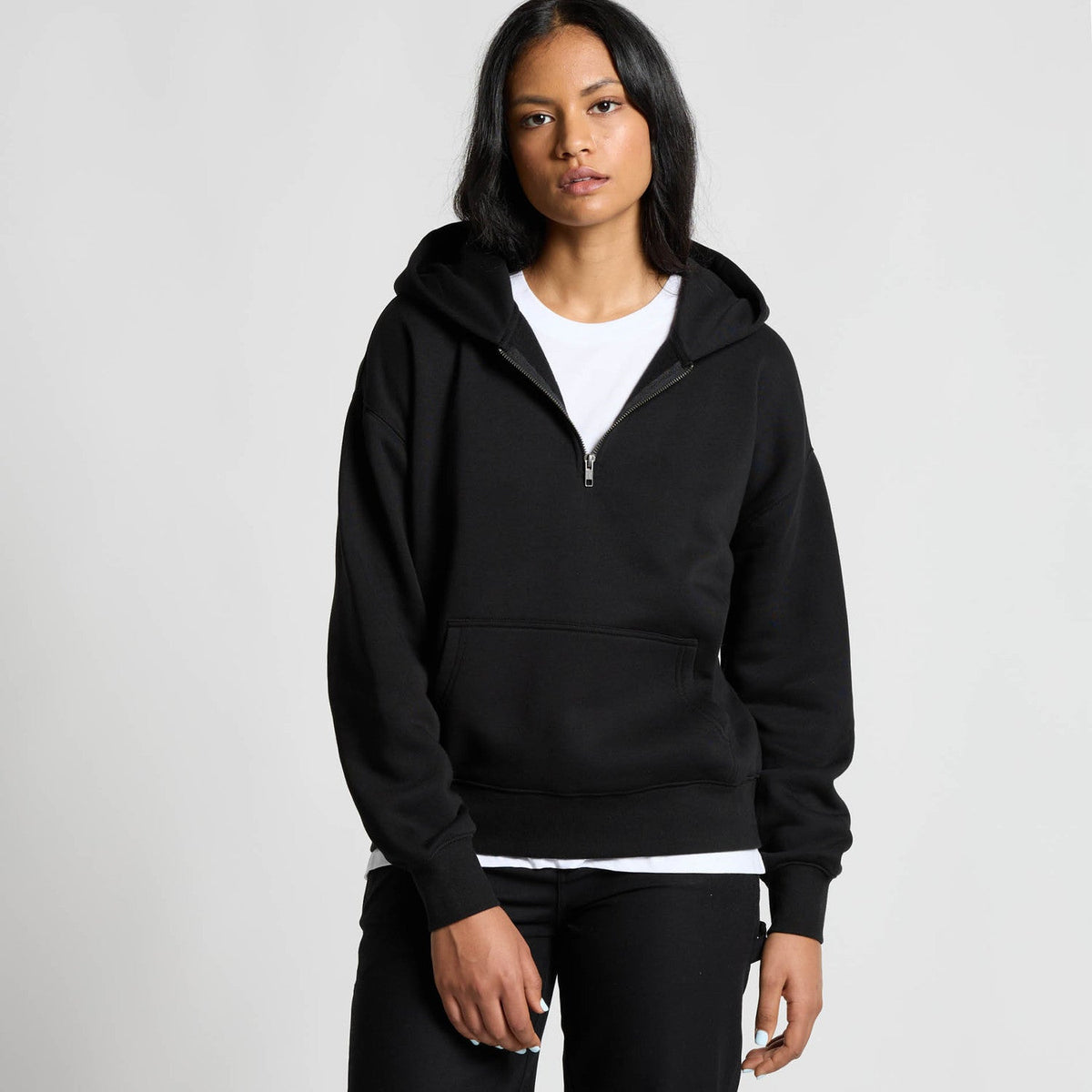 4164 WOS RELAX HALF ZIP HOOD