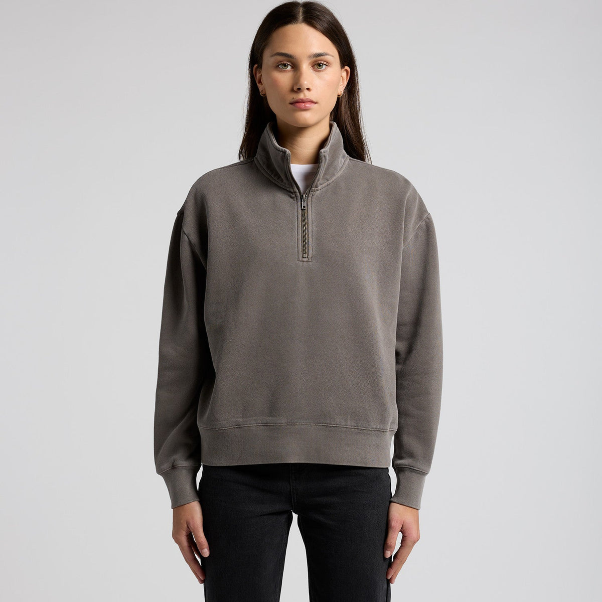 4167 WOS RELAX FADED HALF ZIP