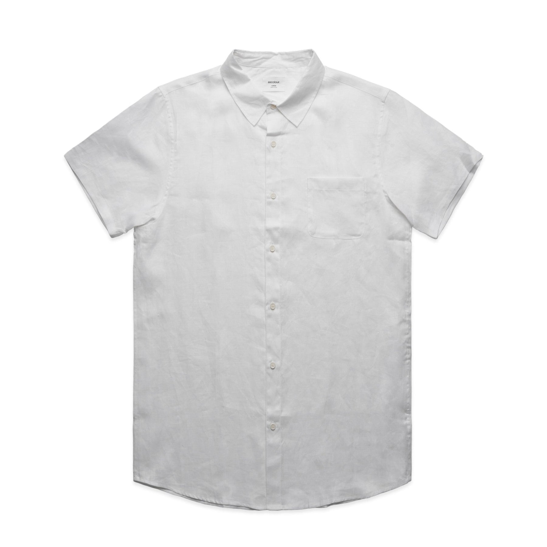 MENS LINEN S/S SHIRT - 5420