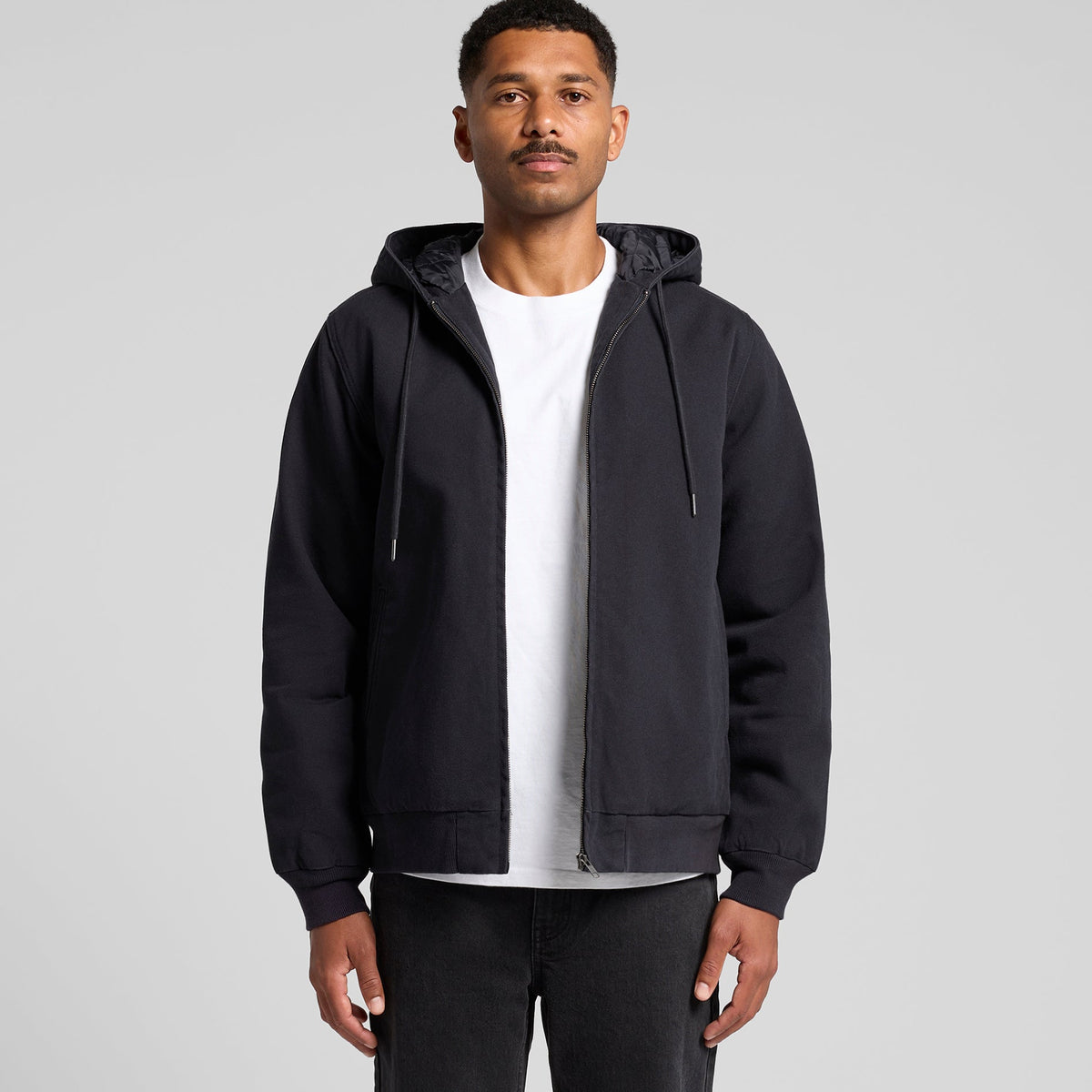 5532 CANVAS BOMBER HOOD JACKET