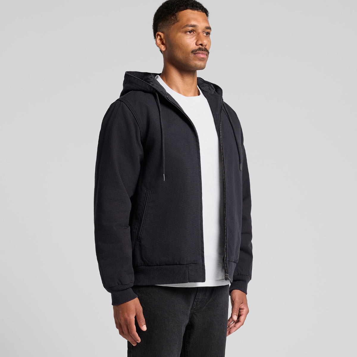 5532 CANVAS BOMBER HOOD JACKET