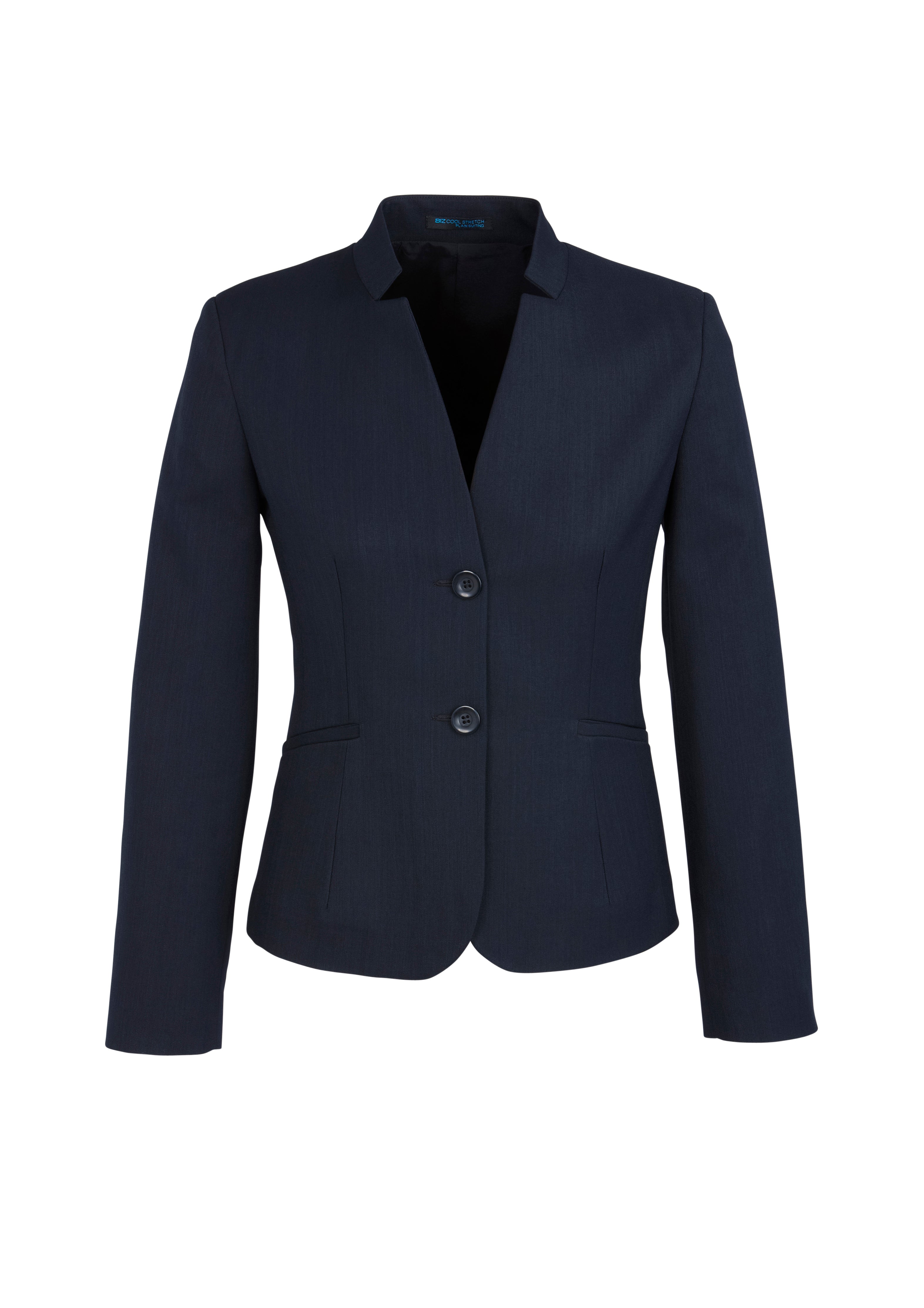 60113 Womens Cool Stretch Short Jacket with Reverse Lapel