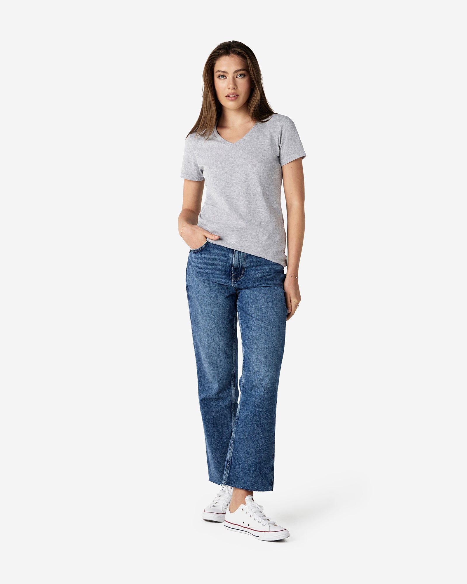 64V00L Gildan Softstyle Ladies' V-Neck T-Shirt