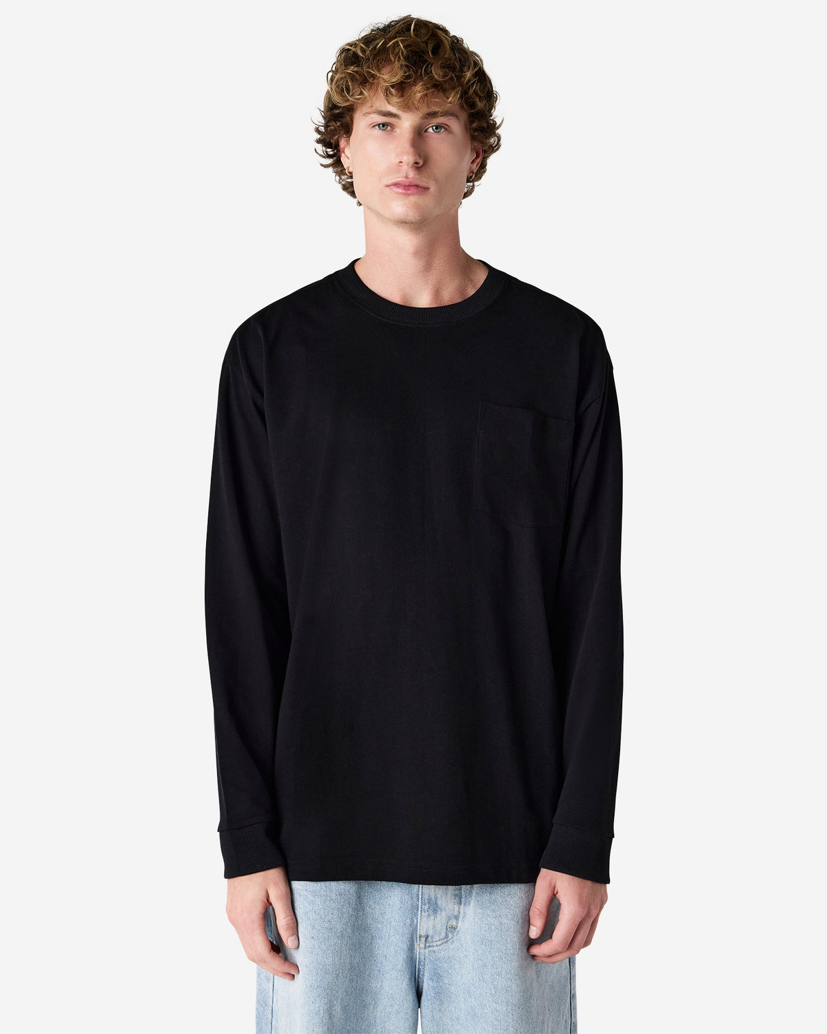 9410 American Apparel Super Heavyweight Unisex Long Sleeve Pocket T-Shirt
