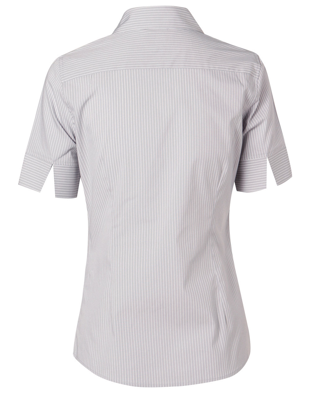 Benchmark M8200S Women's Ticking Stripe Short Sleeve Shirt
