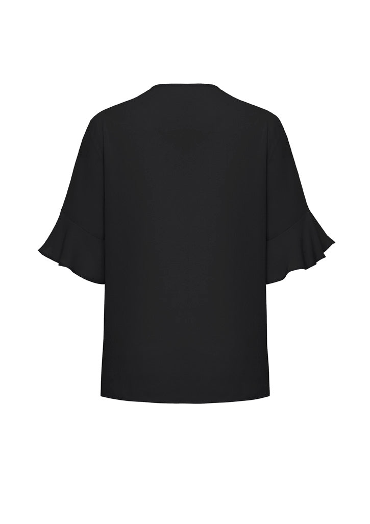 RB966LS Womens Aria Fluted Sleeve Blouse
