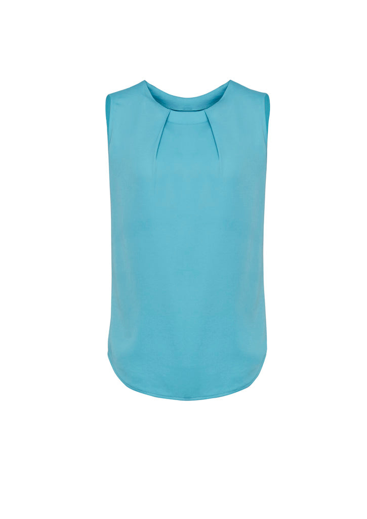 RB973LN Womens Estelle Sleeveless Pleat Detail Blouse