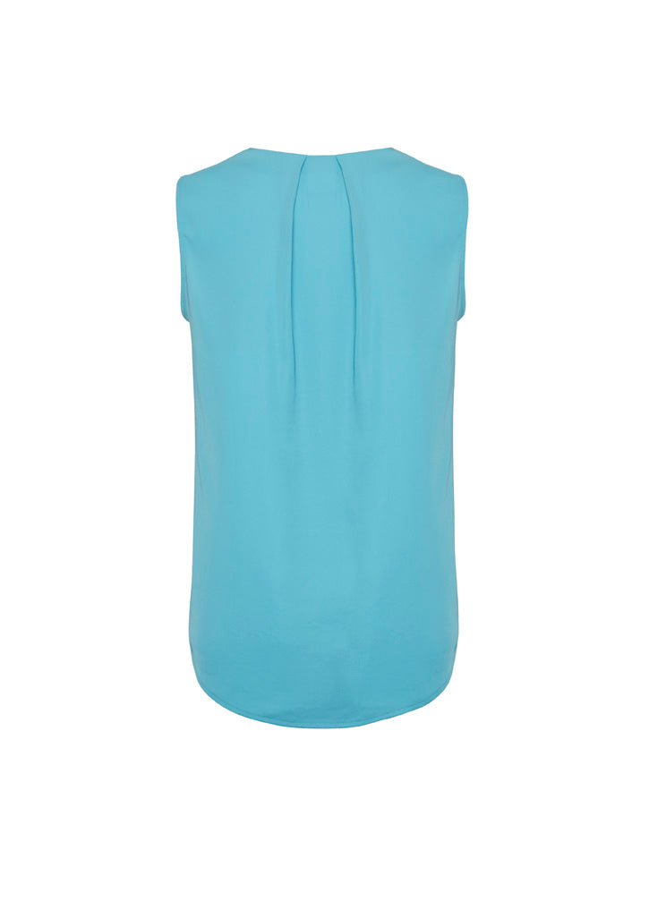 RB973LN Womens Estelle Sleeveless Pleat Detail Blouse