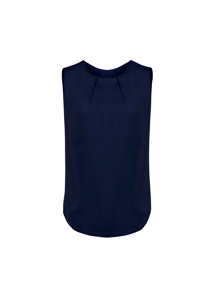 RB973LN Womens Estelle Sleeveless Pleat Detail Blouse