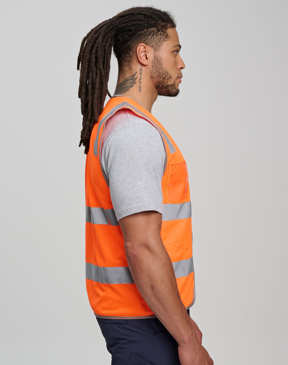 SW04 Unisex Hi-Vis Safety Vest with ID & Utility Pockets