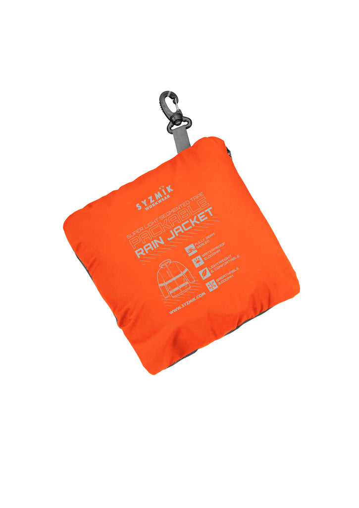 Unisex Super Light Segmented Tape Packable Rain Jacket ZJ560