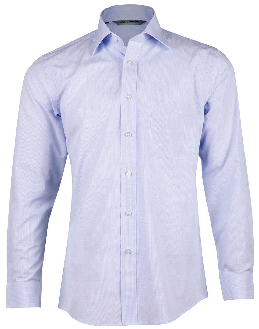 Benchmark M7362 Men's Mini Check Premium cotton long sleeve shirt