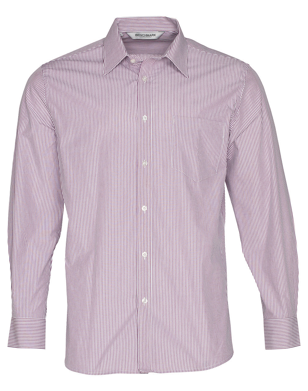 Benchmark M7232 Men's Balance Stripe Long Sleeve Shirt