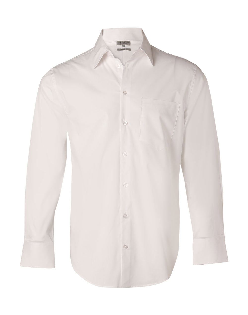 Benchmark M7020L Men's Cotton/Poly Stretch Long Sheeve Shirt