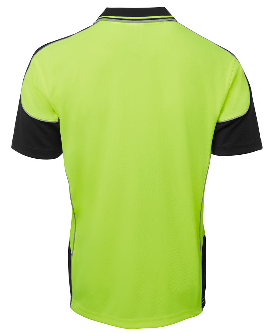 JB's Wear Hi Vis Contrast Piping Polo 6HCP4