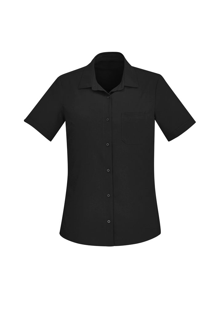 BIZ CARE WOMENS FLORENCE SHORT SLEEVE SHIRT CS947LS