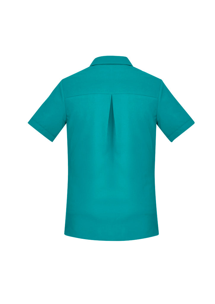 BIZ CARE WOMENS FLORENCE SHORT SLEEVE SHIRT CS947LS