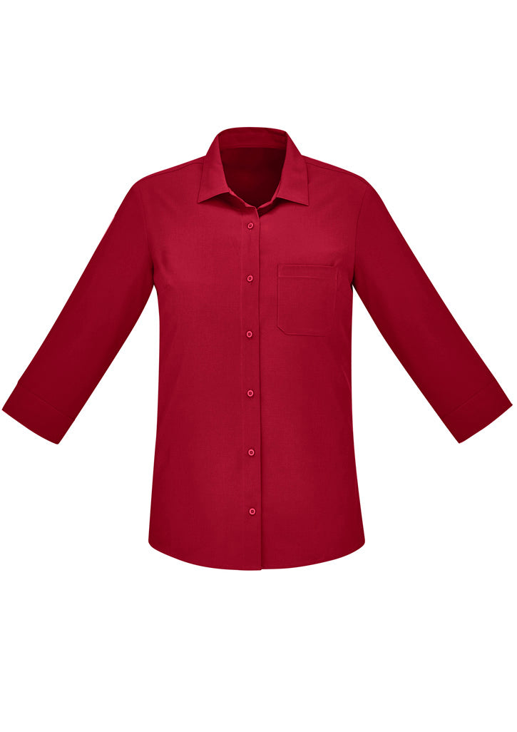 BIZ CARE WOMENS FLORENCE 3/4 SLEEVE SHIRT CS951LT