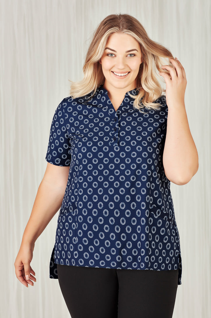 BIZ CARE WOMENS FLORENCE DAISY PRINT TUNIC CS950LS