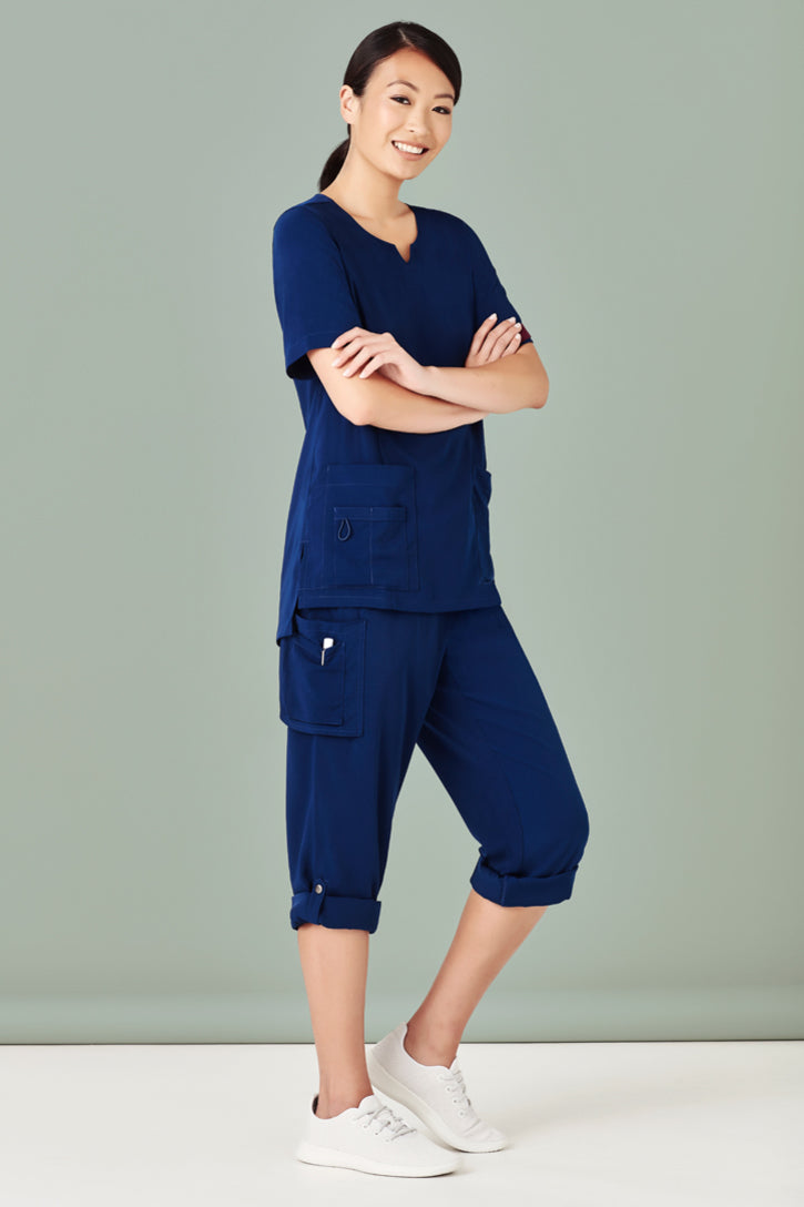 Biz Care Women's Avery Multi-Pocket Straight Leg Pant CSP944LL