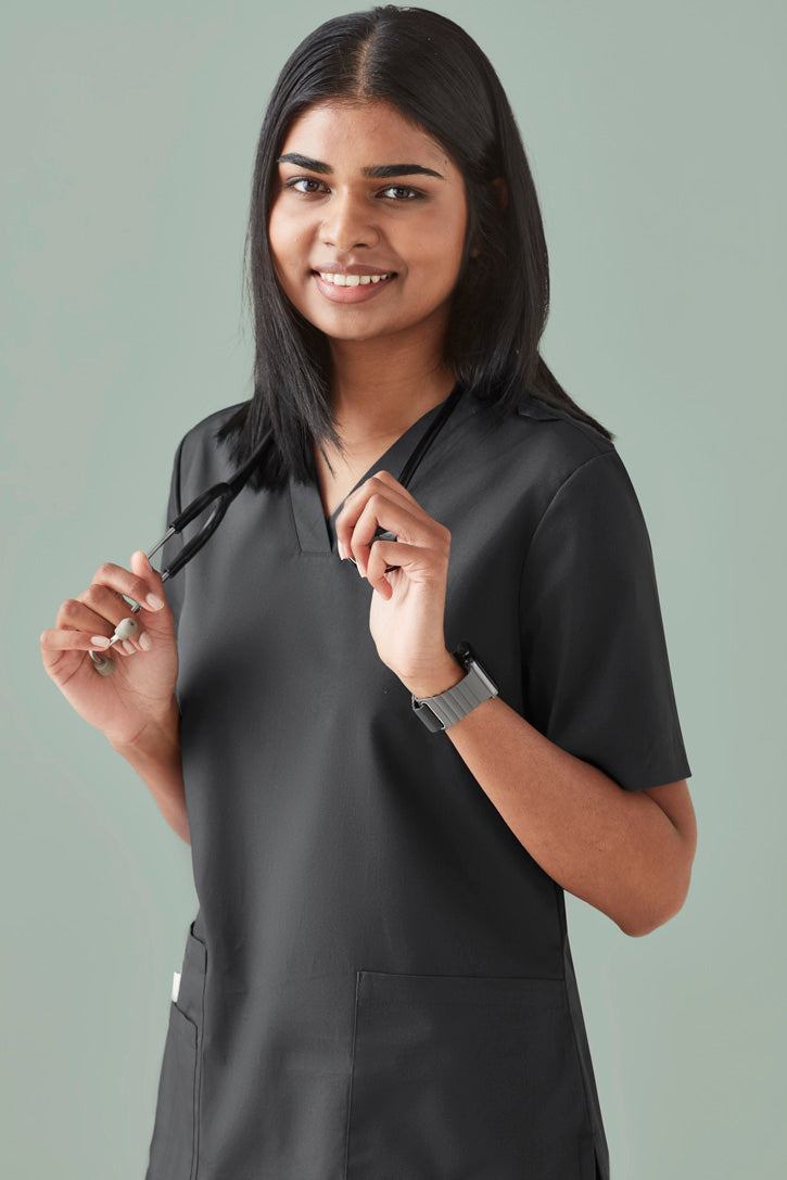 Biz Care WOMENS TOKYO V-NECK SCRUB TOP CST141LS