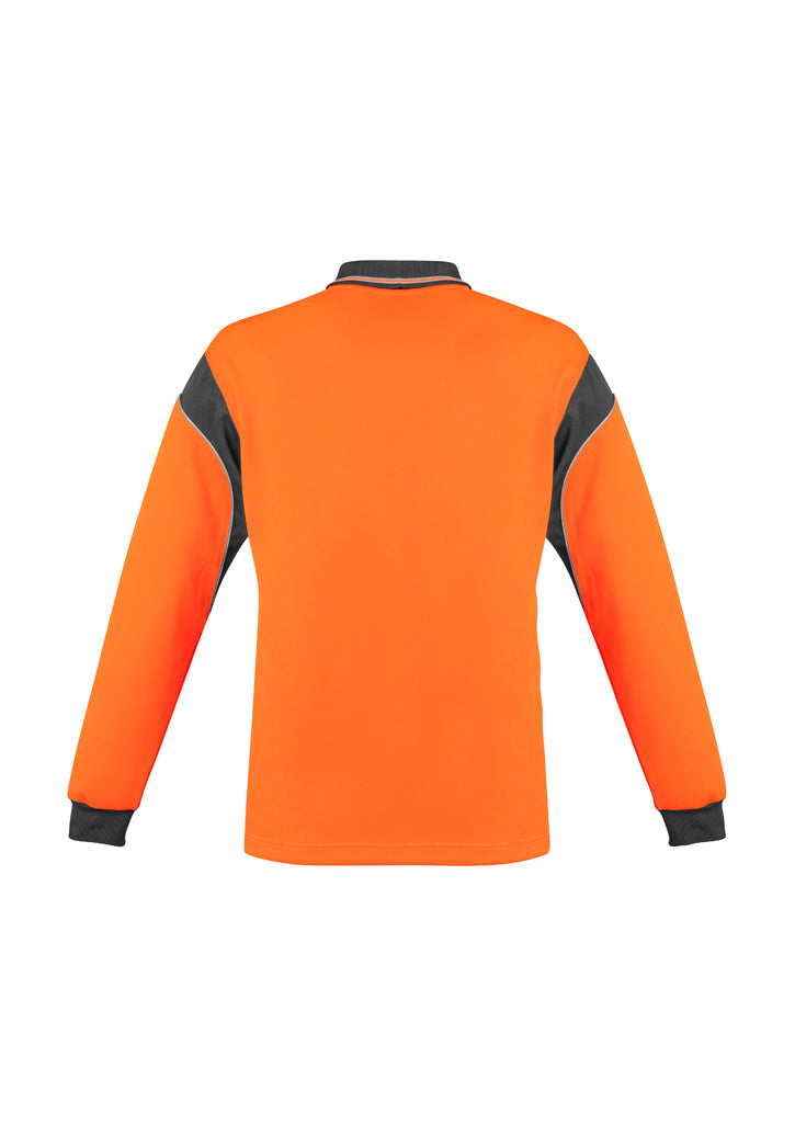 Syzmik Mens Hi Vis Aztec Polo - Long Sleeve ZH249