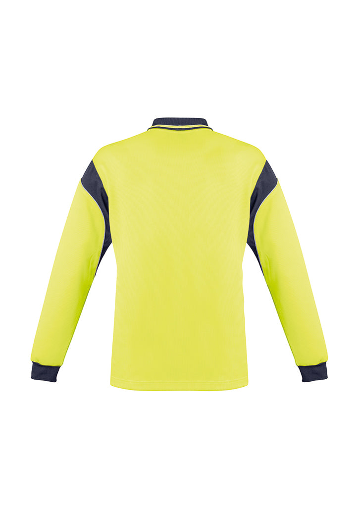 Syzmik Mens Hi Vis Aztec Polo - Long Sleeve ZH249