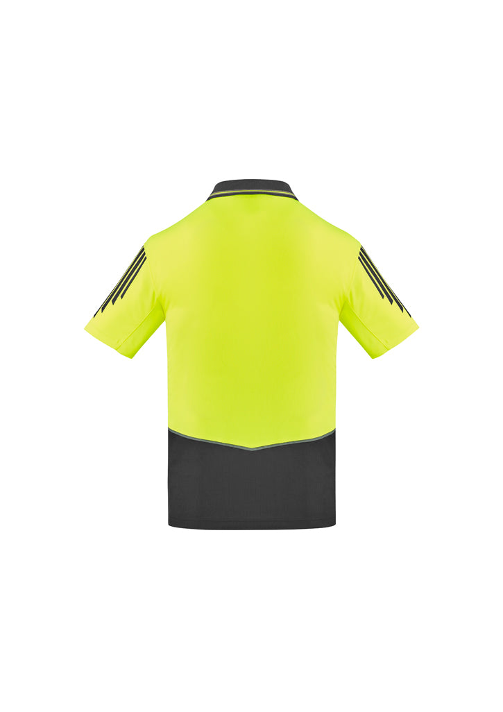 Syzmik Mens Hi Vis Flux Short sleeve Polo ZH315