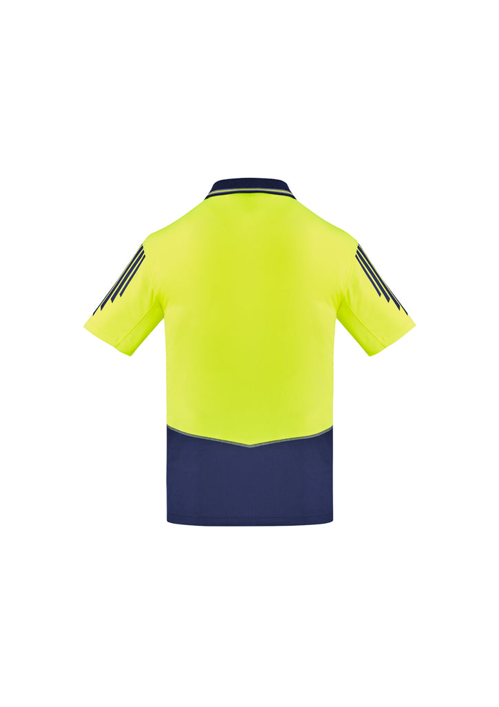 Syzmik Mens Hi Vis Flux Short sleeve Polo ZH315