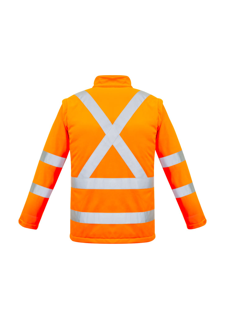 Syzmik Unisex Hi Vis 2 in 1 X Back Soft Shell Jacket ZJ680