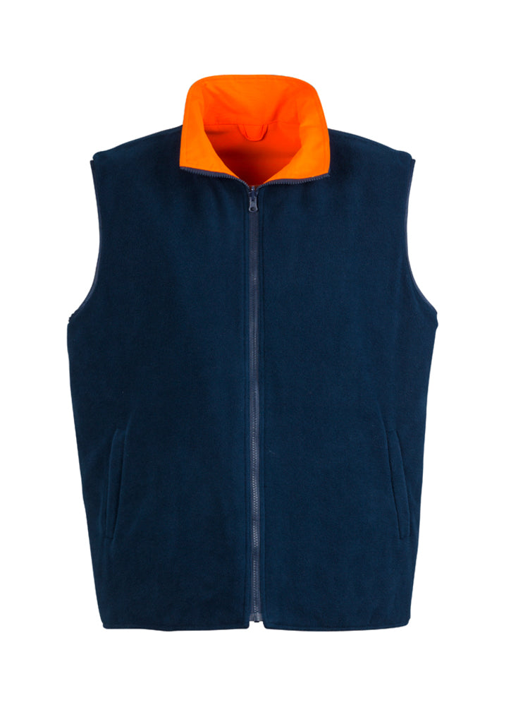 Syzmik Mens Hi Vis Lightweight Fleece Lined Vest ZV358