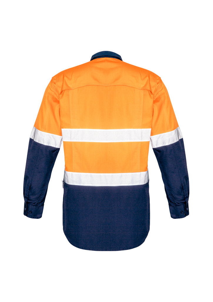Syzmik Mens Rugged Cooling Taped Hi Vis Spliced Shirt ZW129