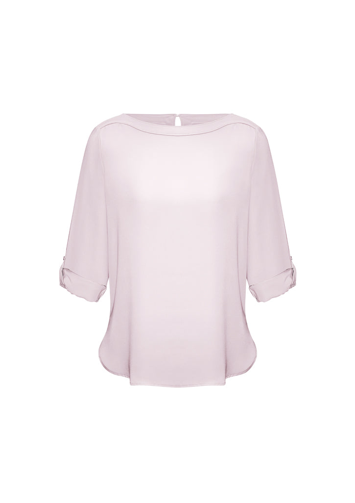 Ladies Madison Boatneck Blouse - S828LL