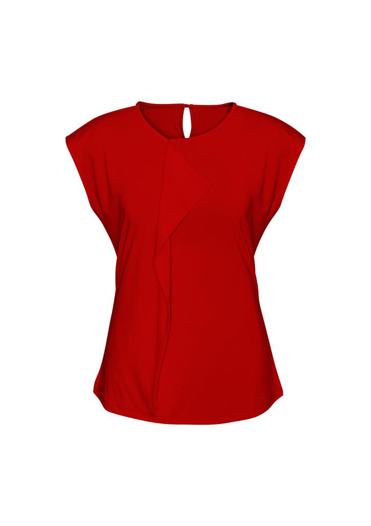 Ladies Mia Pleat Knit Top - K624LS