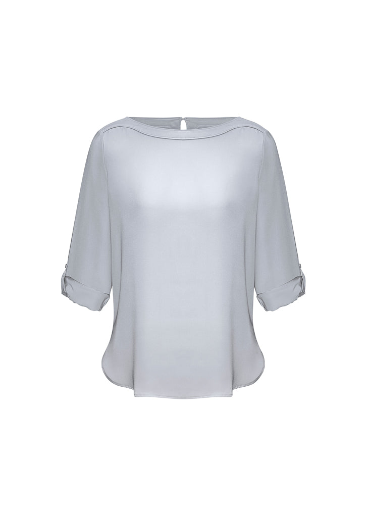 Ladies Madison Boatneck Blouse - S828LL