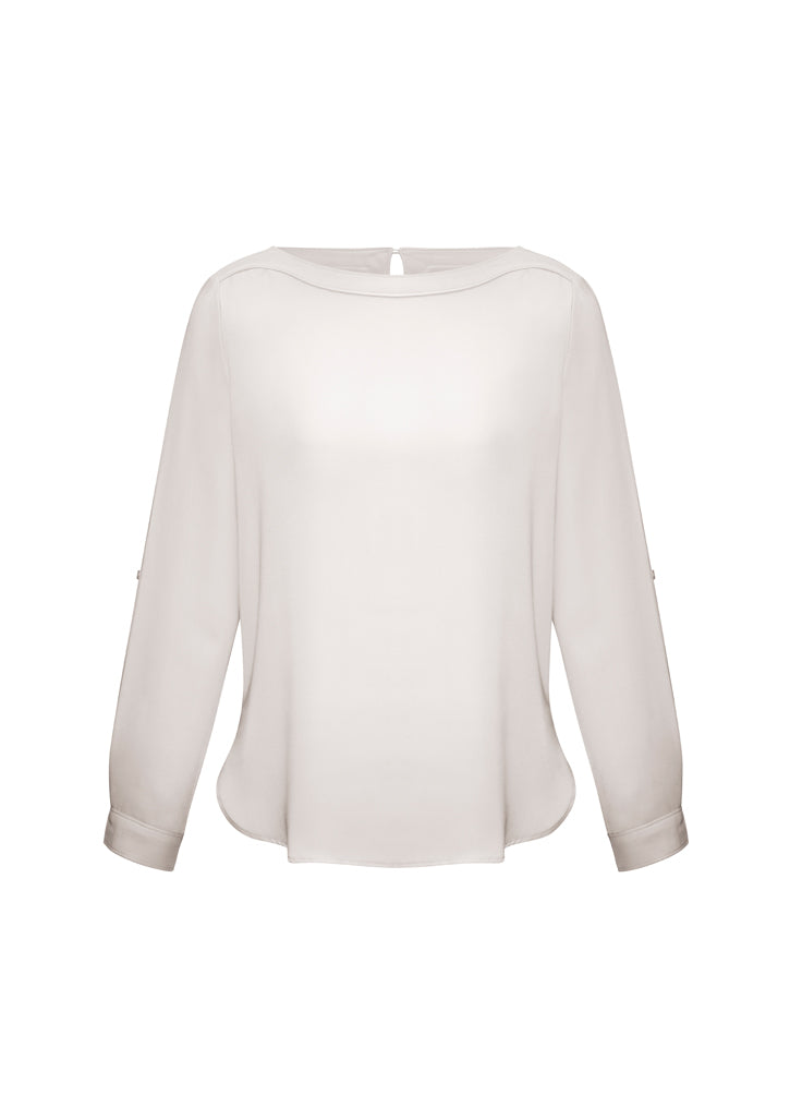 Ladies Madison Boatneck Blouse - S828LL
