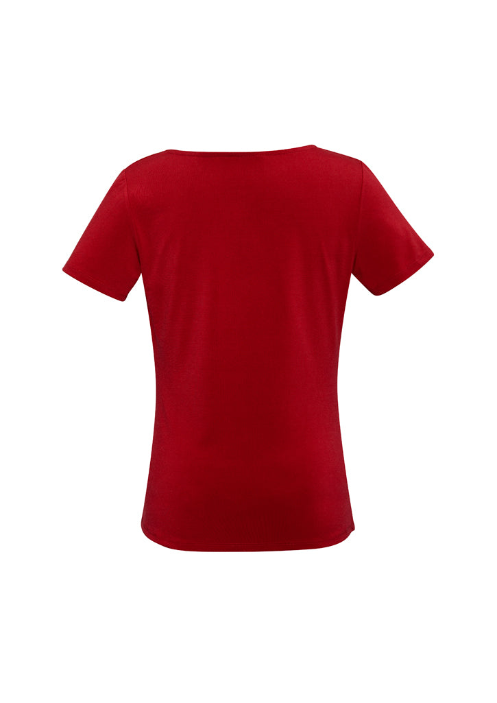 Ladies Ava Drape Knit Top - K625LS