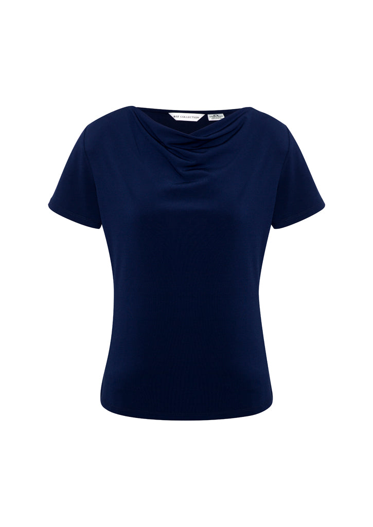 Ladies Ava Drape Knit Top - K625LS