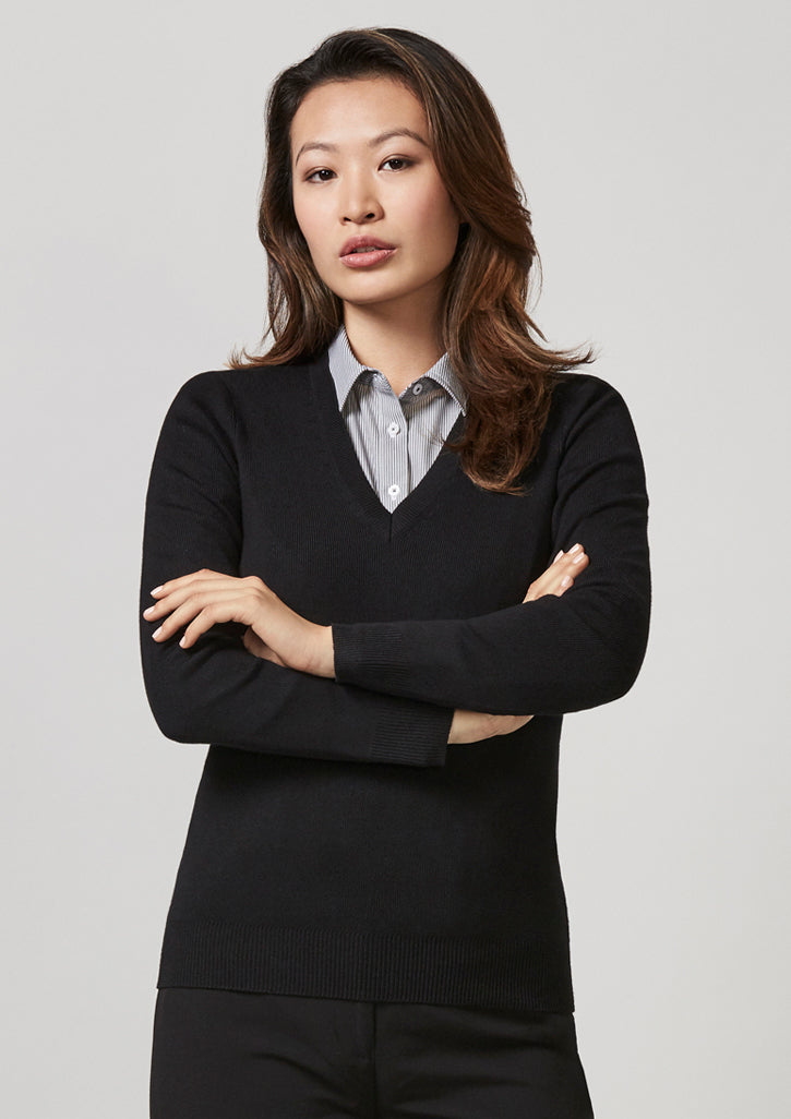 Ladies V-Neck Pullover LP3506