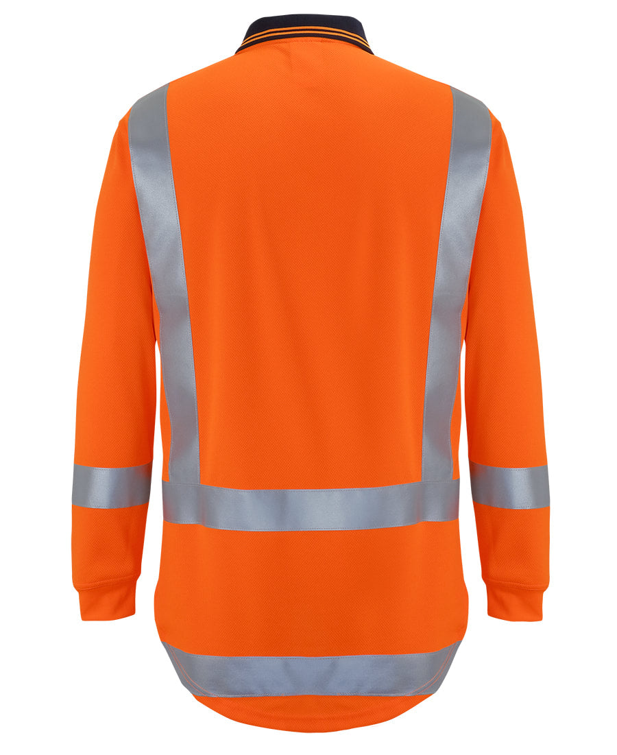 JB's Wear Hi Vis (D+N) L/S Non Cuff TTMC-W Traditional Polo 6DTLP
