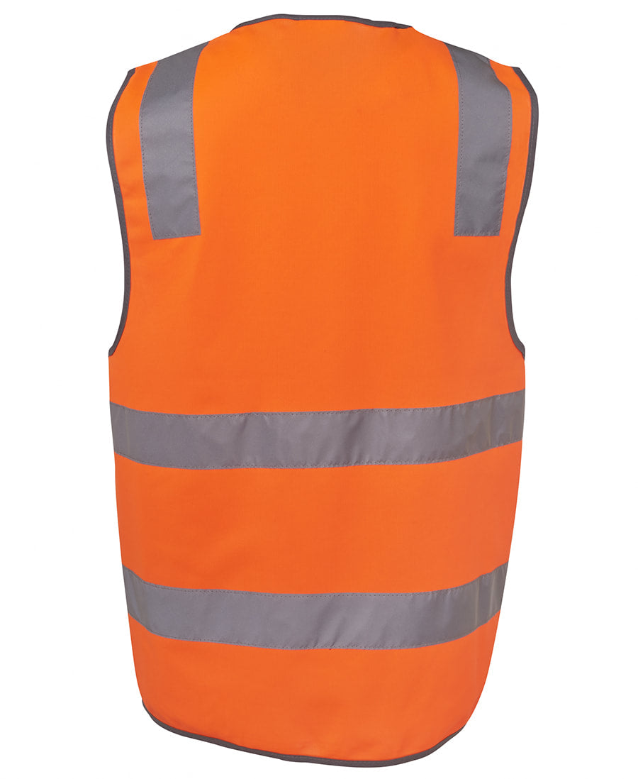 JB's Wear Hi Vis (D+N) Zip Safety Vest 6DNSZ